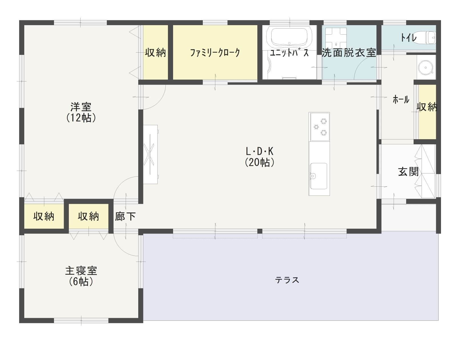 リゾート気分を楽しめる平屋