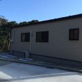 広々リビングの平屋の外観５|新島村の注文住宅,ログハウスのような木の家を低価格で建てるならエイ・ワン