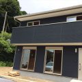 オールアース二階建ての外観３|石岡市の注文住宅,ログハウスのような木の家を低価格で建てるならエイ・ワン