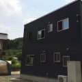 オールアース二階建ての外観７|石岡市の注文住宅,ログハウスのような木の家を低価格で建てるならエイ・ワン