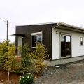 蓄電池付き省エネ住宅平屋の外観|石岡市の注文住宅,ログハウスのような木の家を低価格で建てるならエイ・ワン