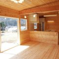 ３LDK間取りの平屋のリビング|栃木県鹿沼市の注文住宅,ログハウスのような木の家を低価格で建てるならエイ・ワン