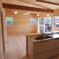 ３LDK間取りの平屋のオープンキッチン|栃木県鹿沼市の注文住宅,ログハウスのような木の家を低価格で建てるならエイ・ワン