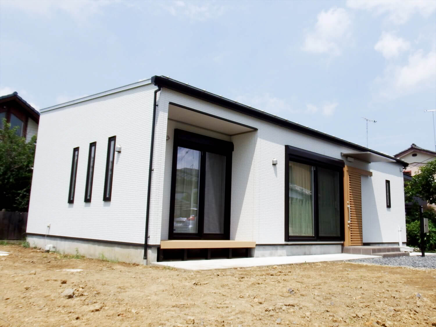 注文住宅,子育て,平屋,無垢材,ログハウス風住宅