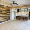 無垢材を使用した広いLDKがある長期優良住宅の無垢材のLDK|茨城県行方市の注文住宅,エイ・ワン