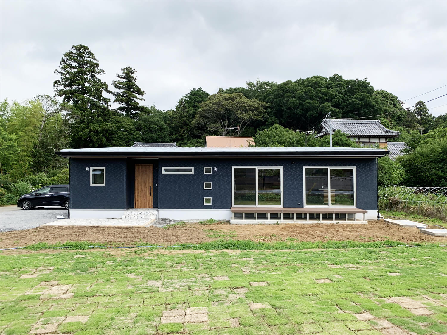 無垢材を使用した広いLDKがある長期優良住宅の外観2|茨城県行方市の注文住宅,エイ・ワン