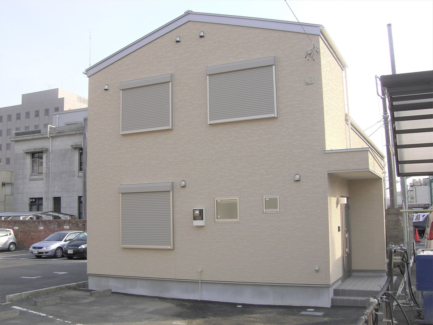 二階建てのバレエスクールの外観｜水戸市の注文住宅,ログハウスのような低価格住宅を建てるならエイ・ワン