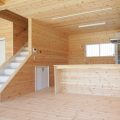 和室付き二階建てのダイニングキッチン｜行方市の注文住宅,ログハウスのような低価格住宅を建てるならエイ・ワン