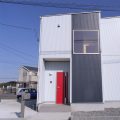 賃貸タイプの二階建ての外観正面｜つくばみらい市の注文住宅,ログハウスのような低価格住宅を建てるならエイ・ワン