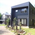 二階リビング住宅の外観正面｜印西市の注文住宅,ログハウスのような低価格住宅を建てるならエイ・ワン