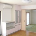 和室とロフトのある家のリビング｜横浜市の注文住宅,ログハウスのような低価格住宅を建てるならエイ・ワン
