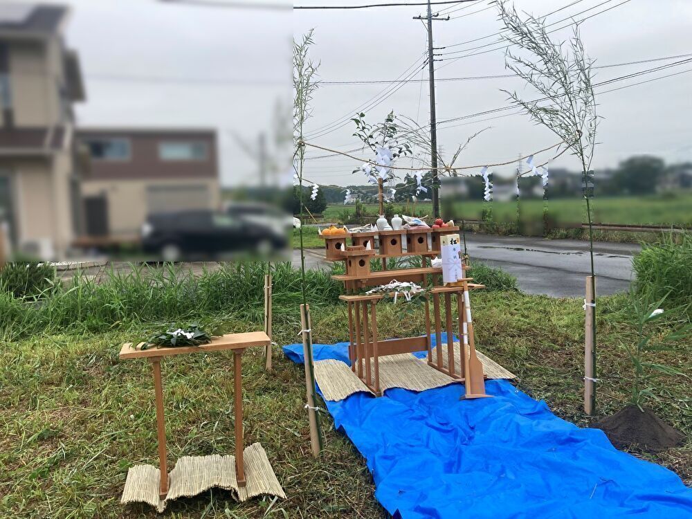 地鎮祭の様子｜つくば市