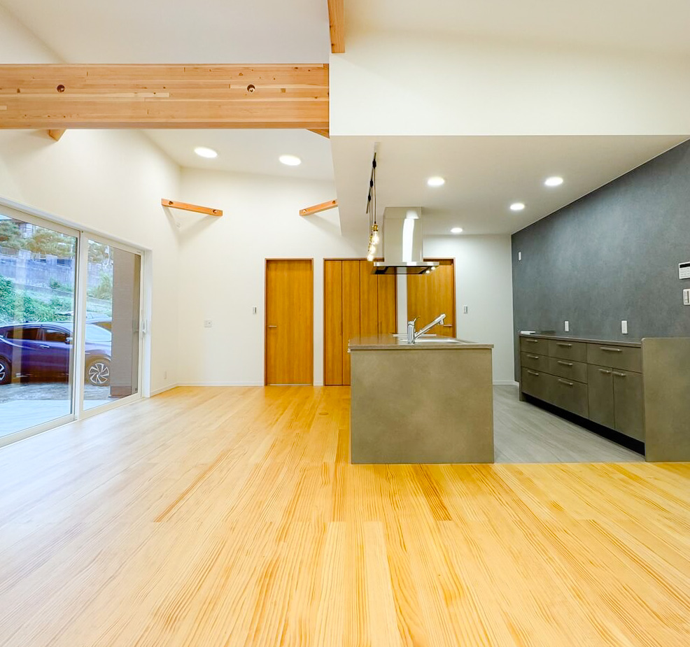 3LDKの平屋のリビング