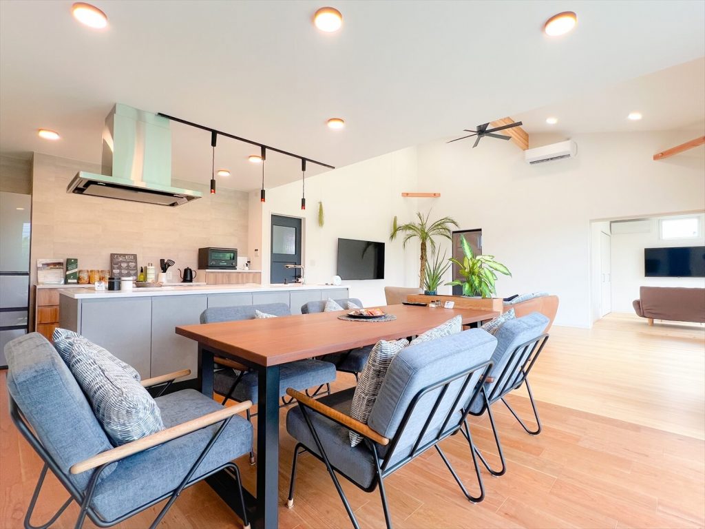 本体価格を抑えた3LDKの平屋のリビング