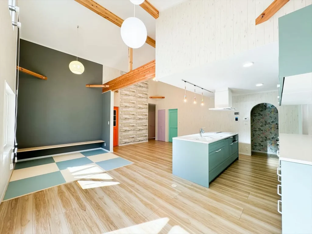 デザイン住宅のリビング