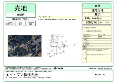 行方市玉造甲の土地｜A-1home(エイワンホーム)