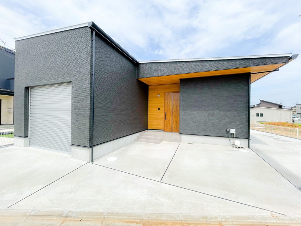 平屋デザイン住宅の外観