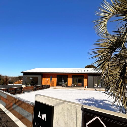 雪のモデルハウス